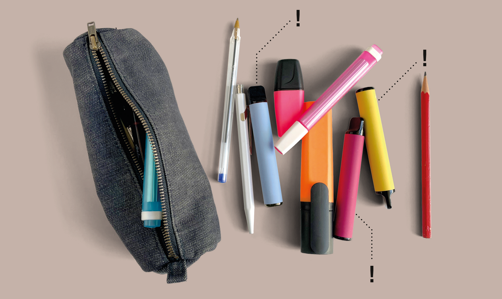 trousse avec puffs